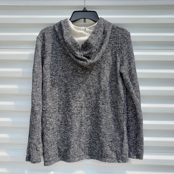 Fabletics "Taj" hoodie black speckled French Terry - Picture 8 of 9